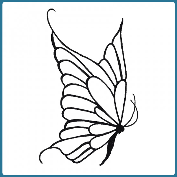 Long Butterfly Stamp