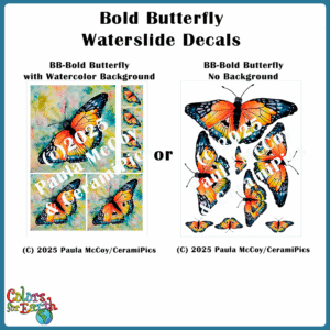 Bold Butterfly - Waterslide Decals