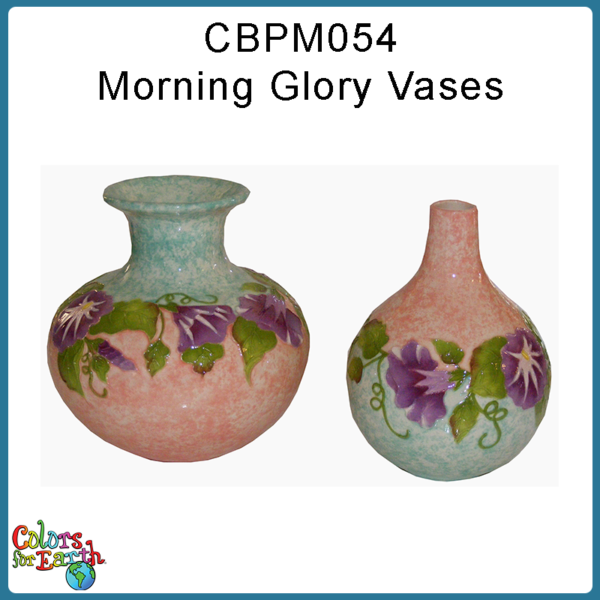 Morning Glory Vases (Piping)-PDF