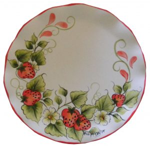 Strawberry Majolica Plate-PDF