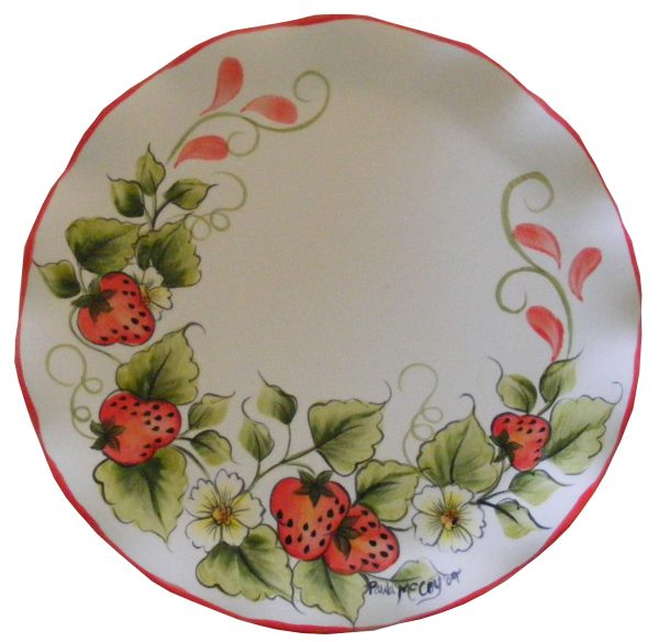 Strawberry Majolica Plate-PDF