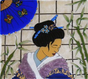 CBPM107 - Geisha with Blue Fan - PDF