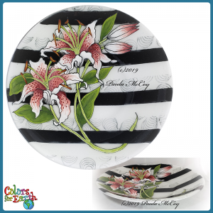 CBPM143 Pink Lilly Glass Bowl-PDF