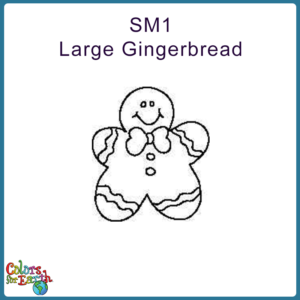 SM1 Lg. Gingerbread Man 2" x 1 3/4"