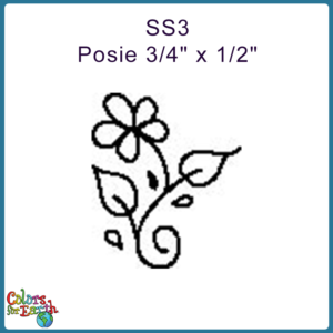 SS3 Posie 3/4" x 1/2"