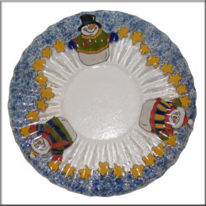 CBPM065 - Snowmen Glass Dish and Plate-PDF