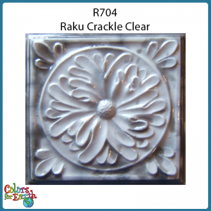 R704 Raku Crackle Clear