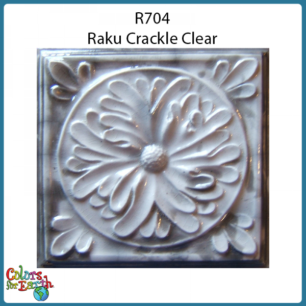 R704 Raku Crackle Clear