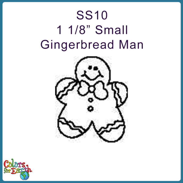 SS10 SM. Gingerbread Man 1 1/8"