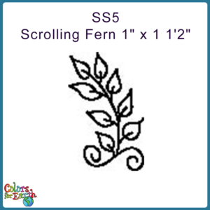 SS5 Scrolling Fern 1" x 1 1'2"