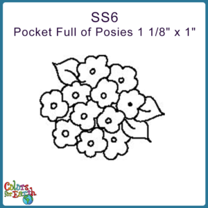 SS6 Pocket Full of Posies 1 1/8" x 1"