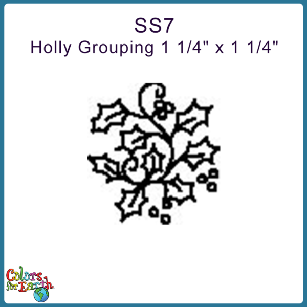 SS7 Holly Grouping 1 1/4" x 1 1/4"