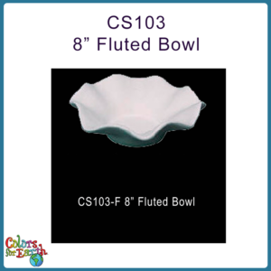 CS103-F  Fluted Bowl 8"