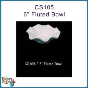 CS105-F Fluted Bowl 6"