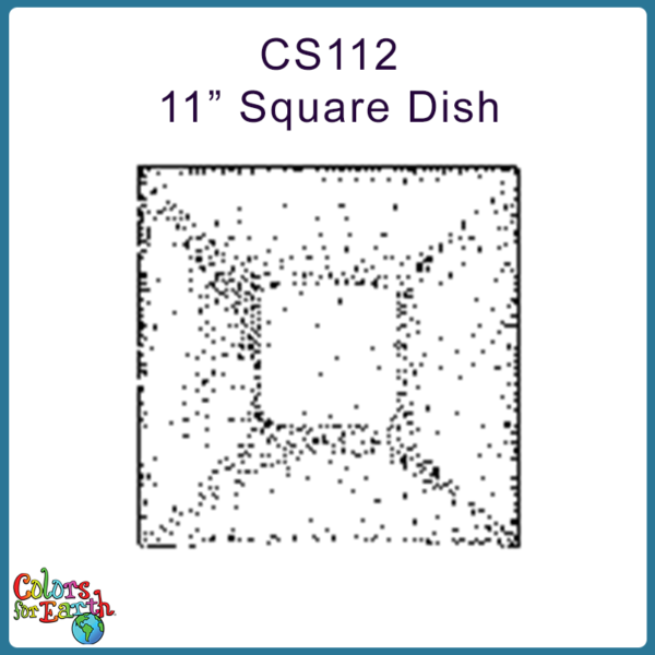 CS112-F 11" Square Sagger