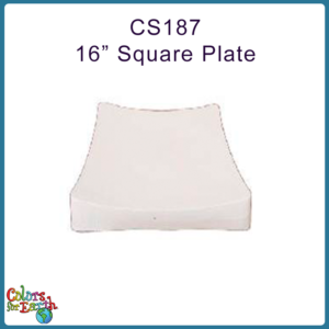 CS187-F  16" Square Plate