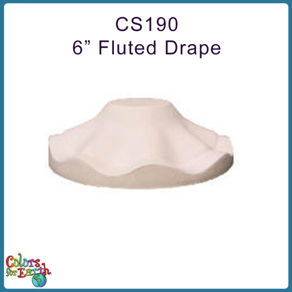 CS190-F  6" Fluted Drape