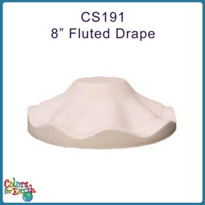 CS191-F  8" Fluted Drape