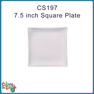 CS197-F  7 1/2" Sm. Square Plate
