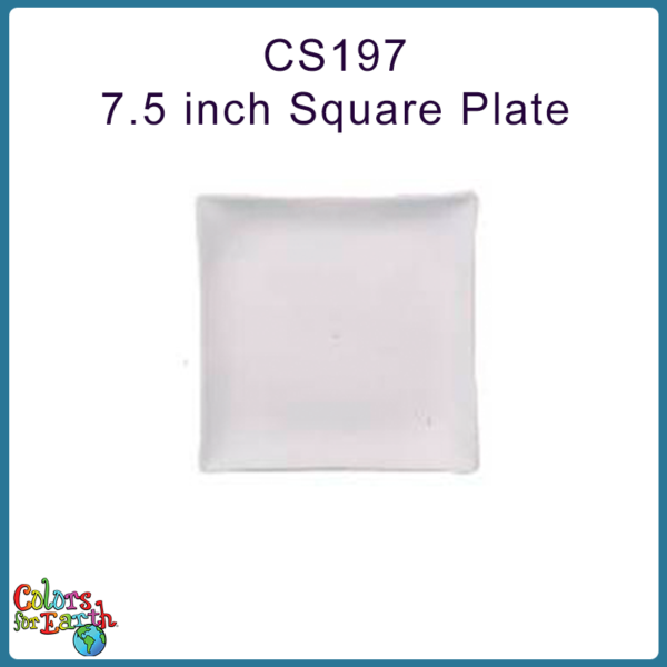CS197-F  7 1/2" Sm. Square Plate