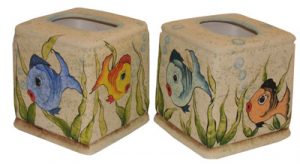 Lavastone Fish Kleenex Box