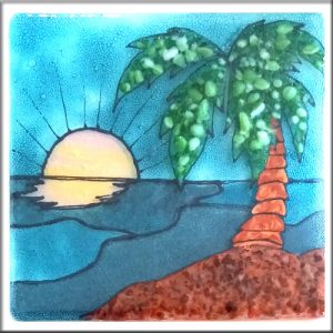 Palm Tree Glass Panel-PDF