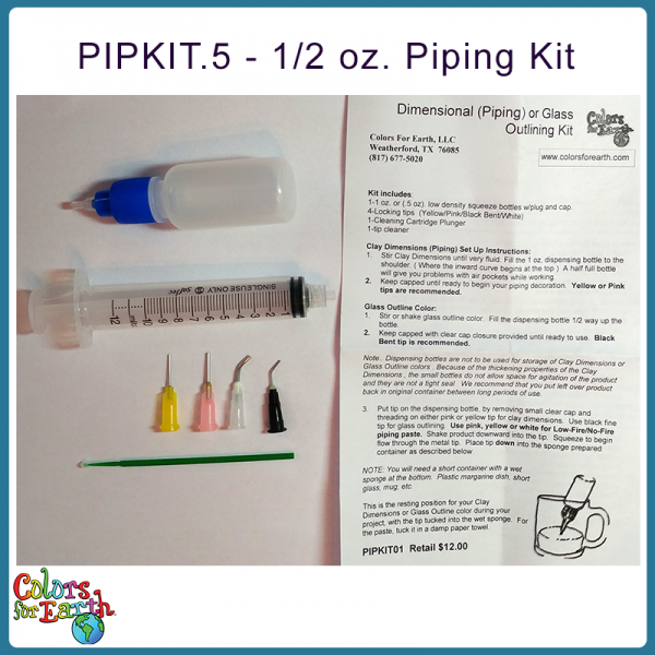 Piping Bottle Kit (Cap, 4 tips, syringe & tip cleaner) - Image 2
