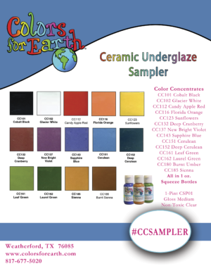 Ceramic Underglaze Sampler Kit