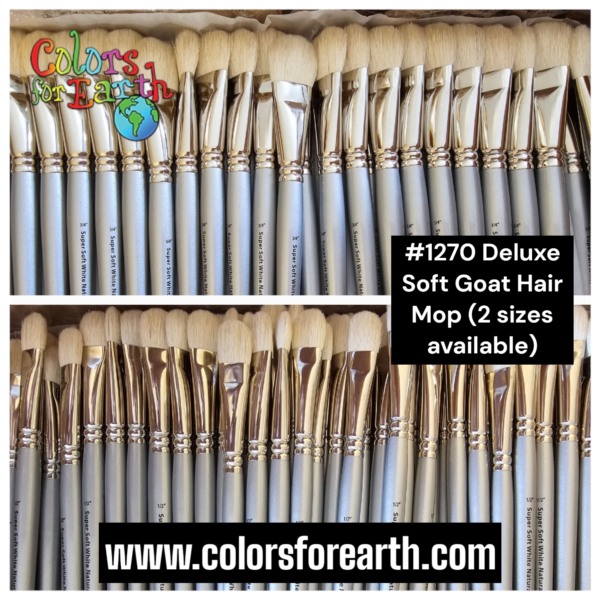 1270 Super Soft Fluffy White Hair Mop Brush - Image 2