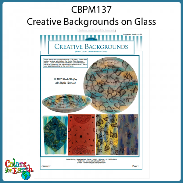 CBPM137-D - Creative Background's with CC's on Fused Glass- PDF