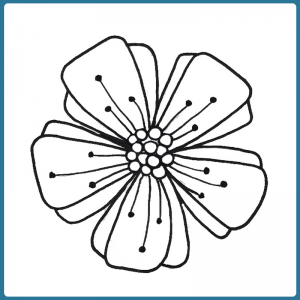 Doodle Flower Stamp