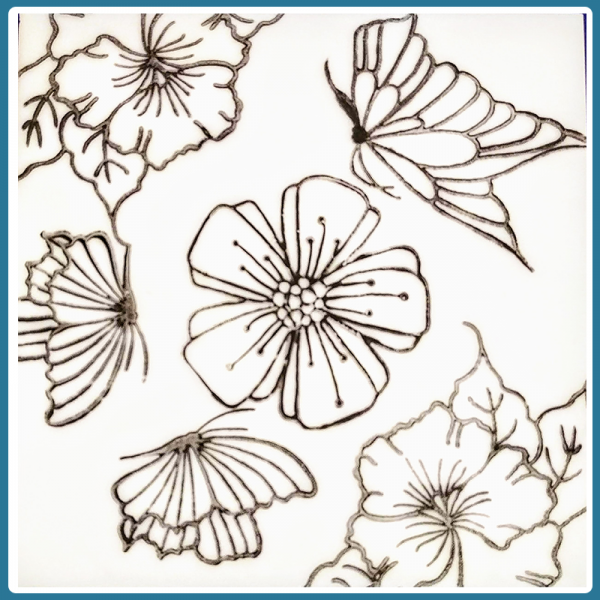 Pansy/Leaves Stamp - Image 5