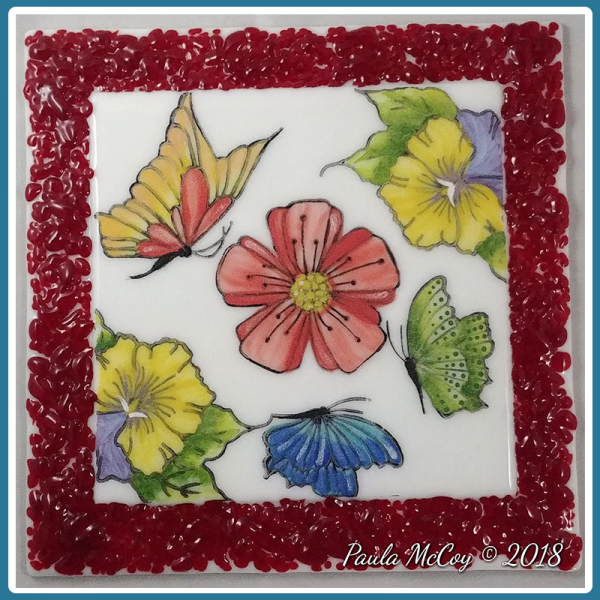 Pansy/Leaves Stamp - Image 2