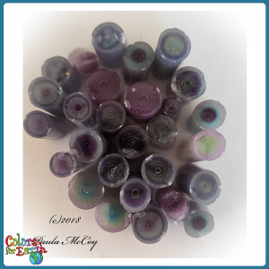 Purple Julip Murrini/Cane Bullseye 90 COE