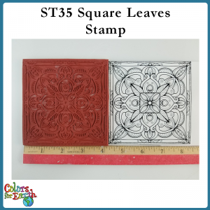 ST35 Square Leaves Stamp
