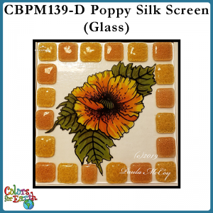 CBPM139-D - Poppy Silk Screening on Glass - PDF