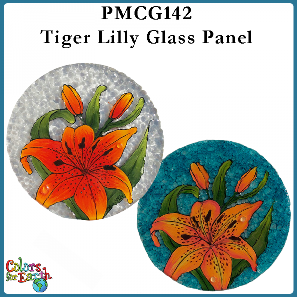 PMCG142 Tiger Lilly Glass Panel - PDF