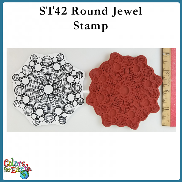 ST42 Round Jewel Stamp