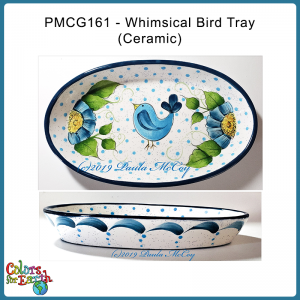 PMCG161 - Whimsical Oval Bird Dish - PDF