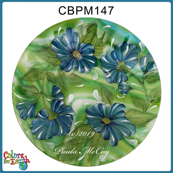 CBPM147-Video Download - Blue Flower Glass Bowl (CC's on Glass) - Image 4