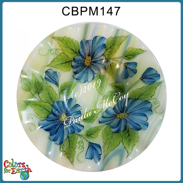 CBPM147-Video Download - Blue Flower Glass Bowl (CC's on Glass) - Image 2