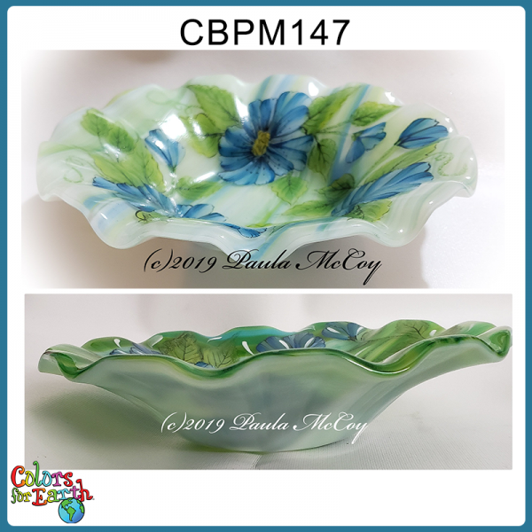 CBPM147-Video Download - Blue Flower Glass Bowl (CC's on Glass) - Image 3