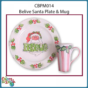 Believe Santa Plate (Piping)PDF