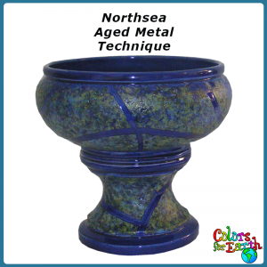 Aged Metal Planter