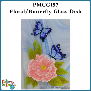 PMCG157 Floral/Butterfly Dish-PDF