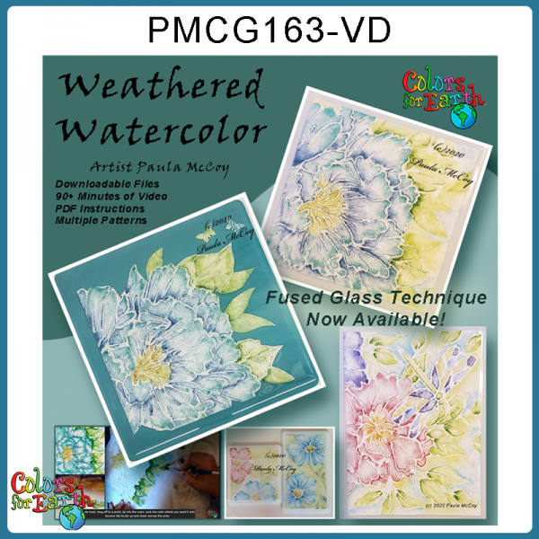 PMCG163-VD-Video Download - Weathered Watercolor (working on Papyros Paper)