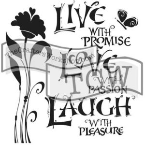 Live Love Laugh - Stencil