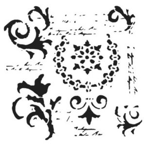 Vintage Scrolls - Stencil