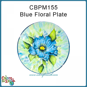 Blue Flower Ceramic Plate - Download or PDF