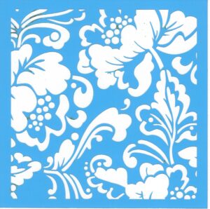 M2-26 Poppy Wallpaper Stencil
